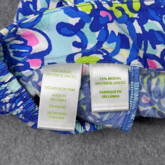Lilly Pulitzer Size XS Scalloped Dahlia Shorts Cerviche Brillant Blue Coastal - Picture 4 of 6